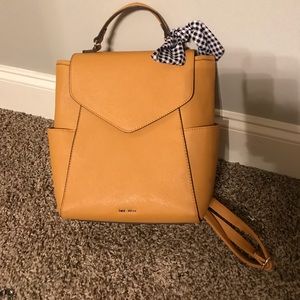 Nine West yellow backpack